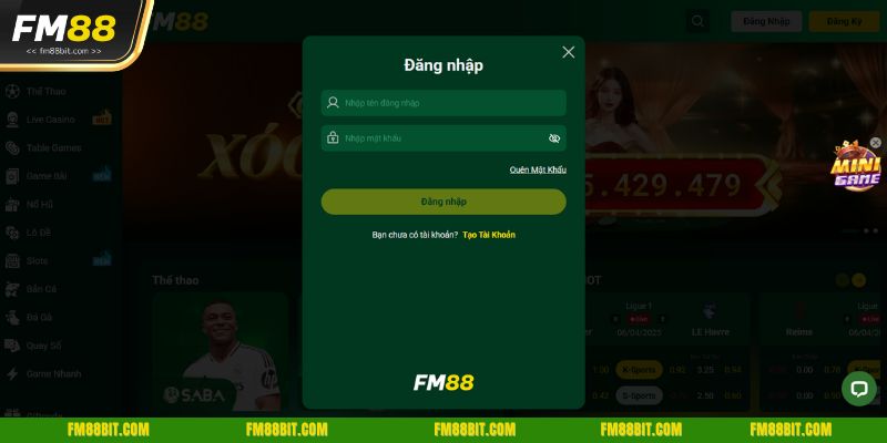Hướng dẫn từng thao tác để đăng nhập FM88 trên máy tính cực nhanh
