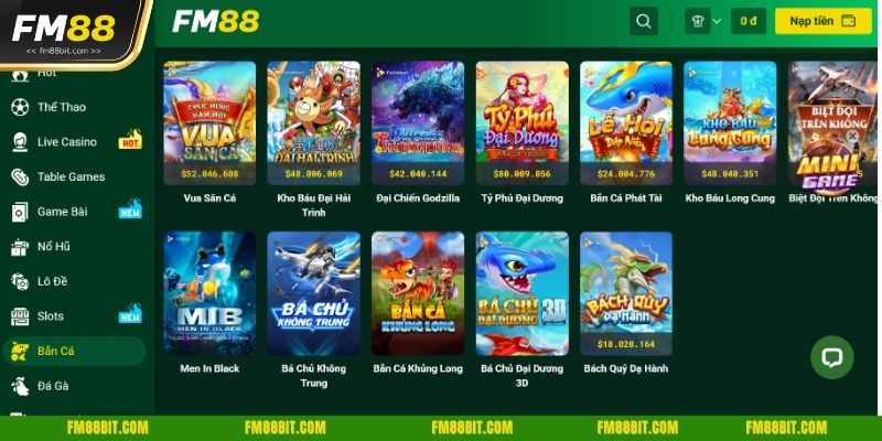 Tìm hiểu những sảnh game làm nên tên tuổi của sân chơi FM88